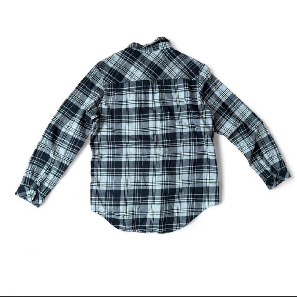 Pendleton Black & Grey Button Down Flannel Shirt … - image 2